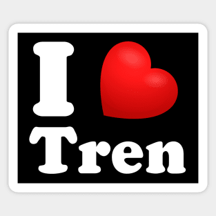 Funny Workout Quote I Love Tren Bodybuilder Training Sticker